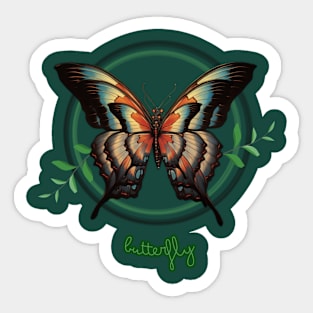 Butterfly GREEN V1 Sticker